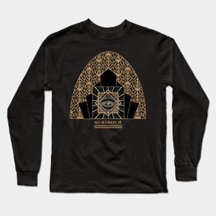 All Seeing-Eye - Art Deco Long Sleeve T-Shirt